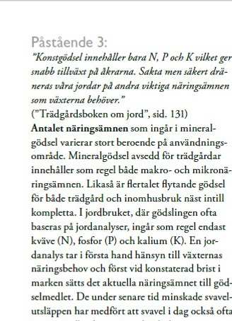 Sanningar och myter om jord och växtnäring 5